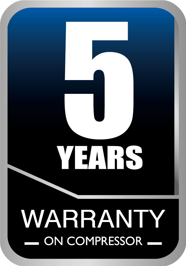 New 2 yrs Warranty badge