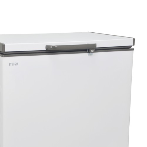 mik! MIKA Chest Freezer, 197L, White Inner, White Grey | MikaAppliances
