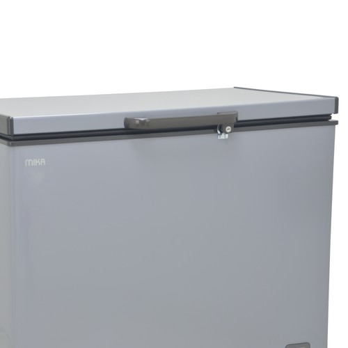 MIKA Chest Freezer, 226L, Aluminium Inner, Dark Grey | MikaAppliances