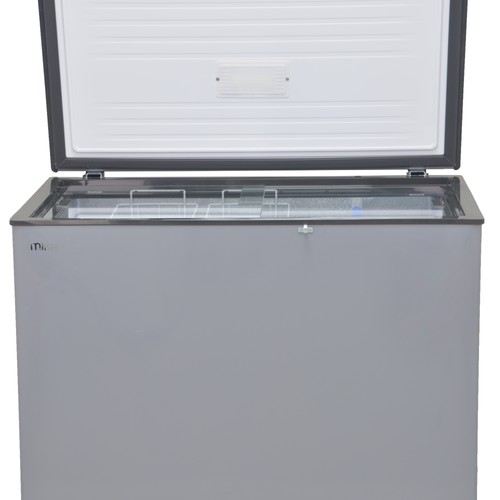 MIKA Chest Freezer, 226L, Aluminium Inner, Dark Grey | MikaAppliances