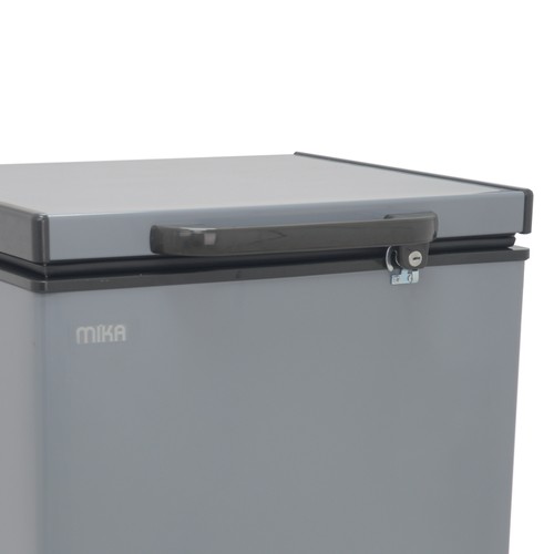 MIKA Chest Freezer, 95L, Aluminium Inner, Dark Grey | MikaAppliances