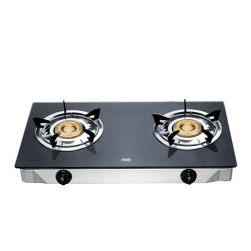 AFRIONE TABLE TOP COOKER 2 BURNER GLASS GAS COOKER-GSG0201