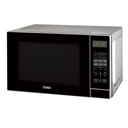 MIKA Microwave Oven, 20L, Digital, Solo, Silver | Mika Appliances