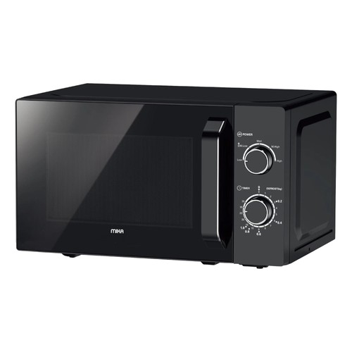 mika品 MIKA Microwave Oven, 20L, Manual, Solo, Black | MikaAppliances