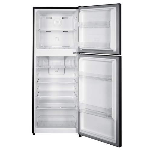 MIKA Fridge, 2 Door Top Mount Freezer No Frost, 197L, Inox Dark