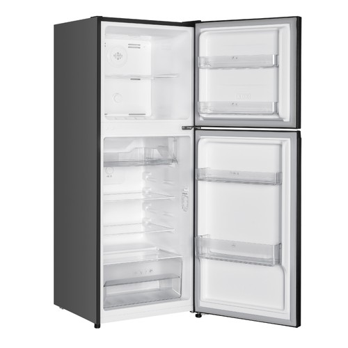 MIKA Fridge, 2 Door Top Mount Freezer No Frost, 197L, Inox Line