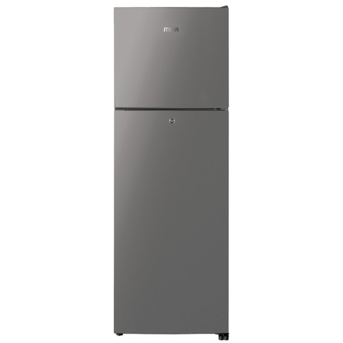 MIKA Fridge, 202L, 2 Door Top Mount Freezer, No Frost, Inox Line