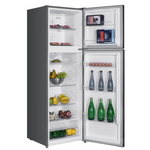 MIKA 冷蔵庫 MIKA Fridge, 2 Door Top Mount Freezer No Frost, 247L, Inox