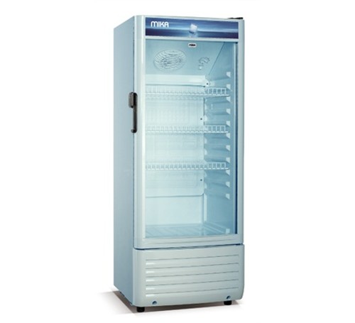 MIKA Showcase Chiller, 150L, Single Door, White & Grey