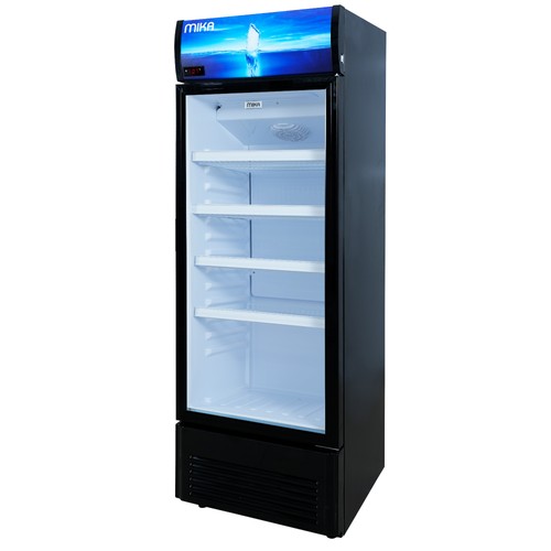 MIKA 冷蔵庫 MIKA Showcase Chiller, 280L, Single Door, Black | MikaAppliances